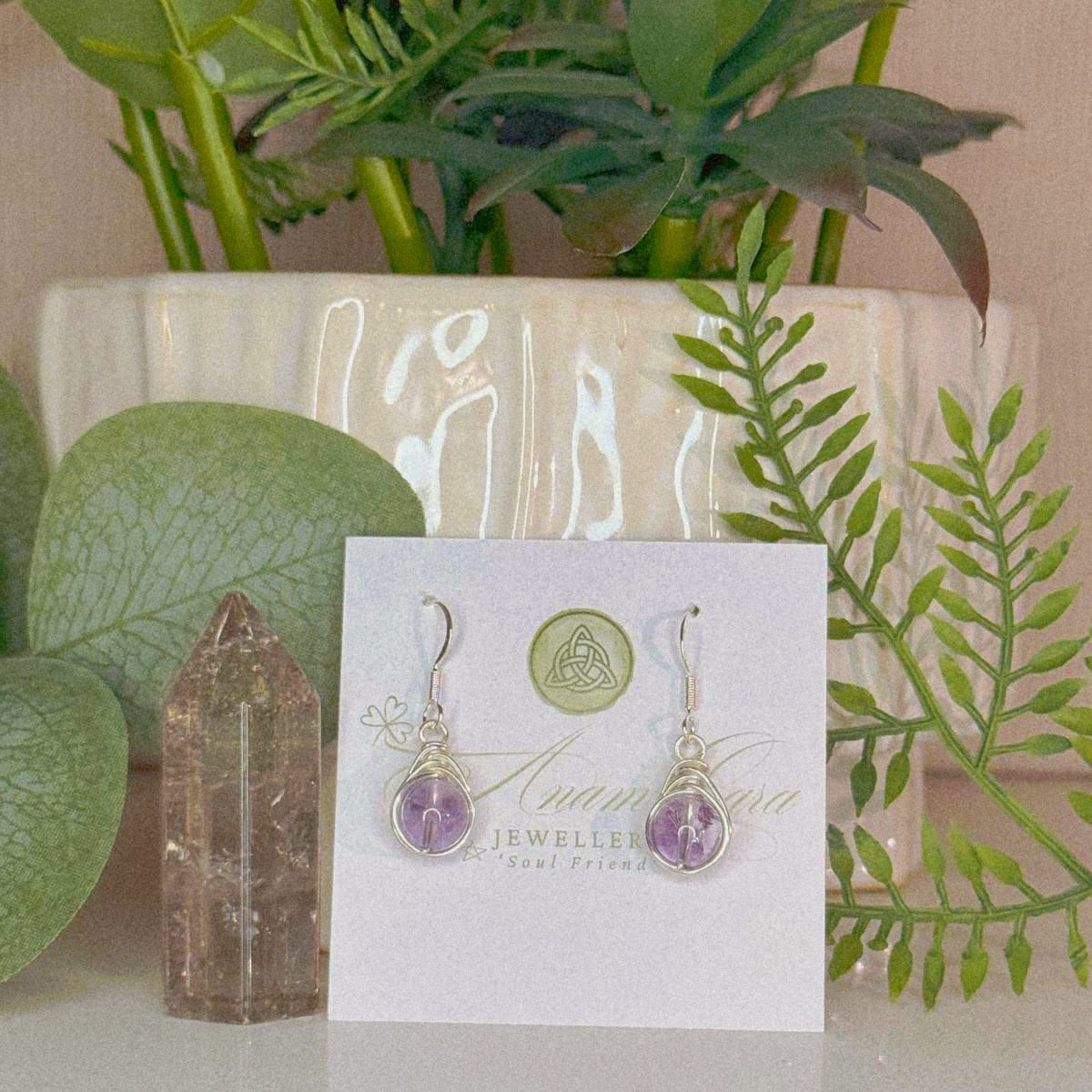 'Violet Earthsong' Earrings