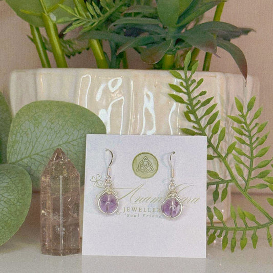 'Violet Earthsong' Earrings